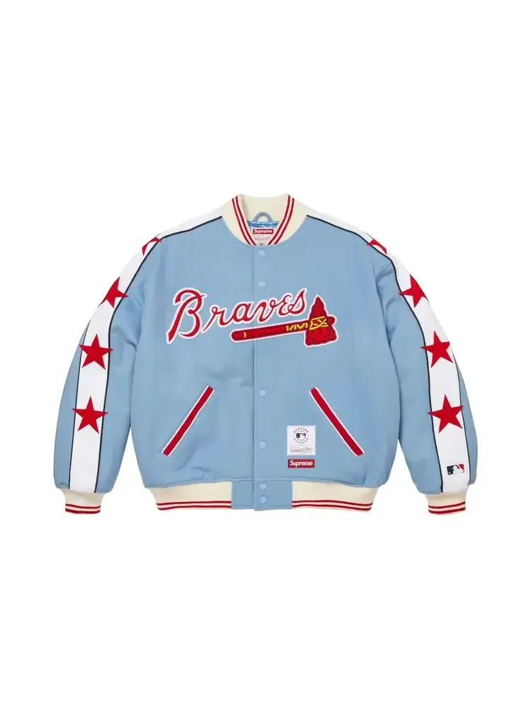 Куртка Supreme x Mitchell & Ness Teams Varsity Jacket