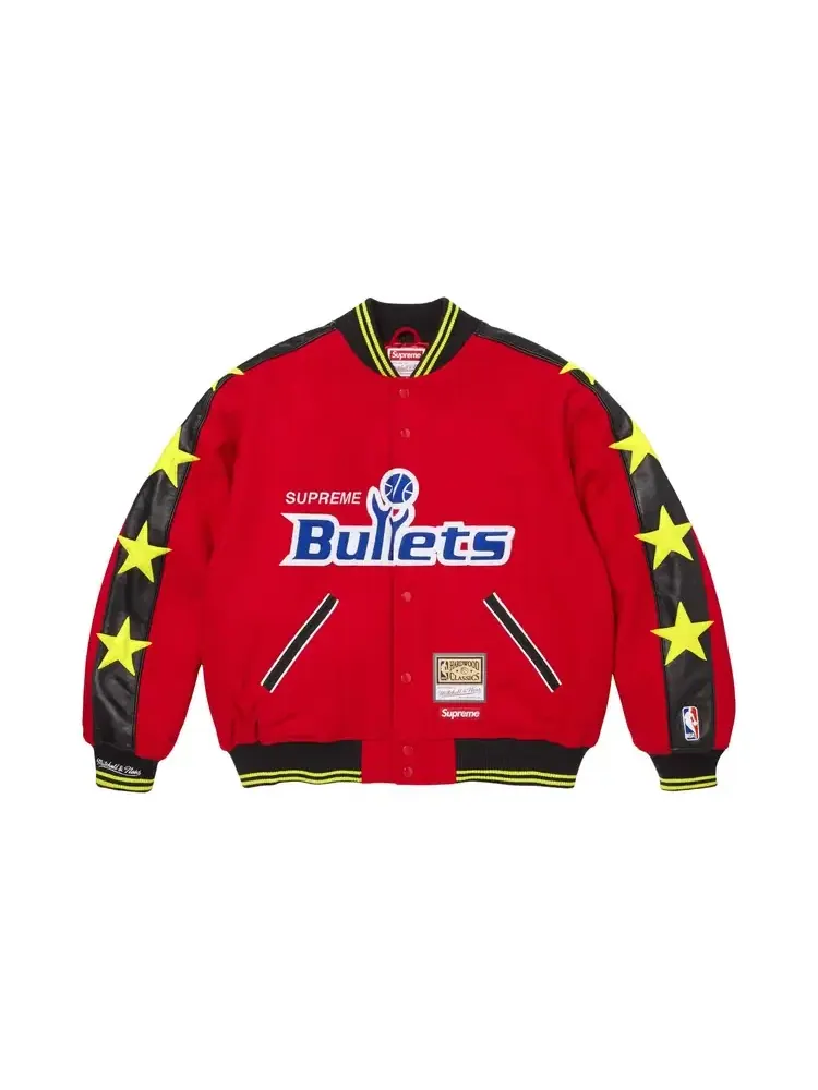 Куртка Supreme x Mitchell & Ness Teams Varsity Jacket