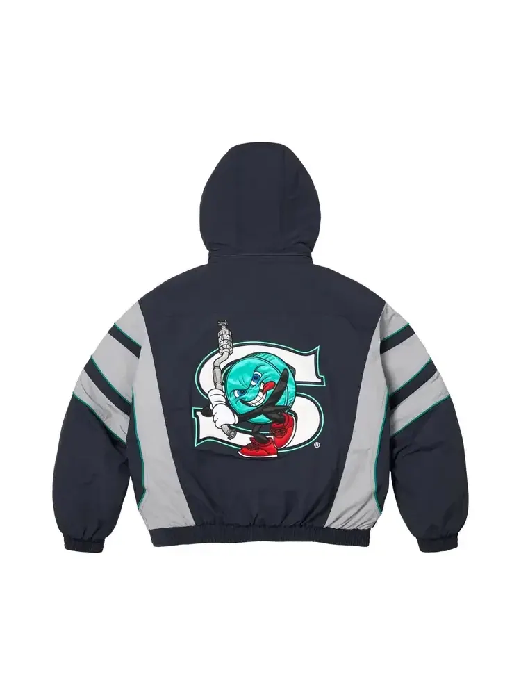 Куртка Supreme x Salem Half Zip Stadium Jacket — изображение 2 из 2, синий