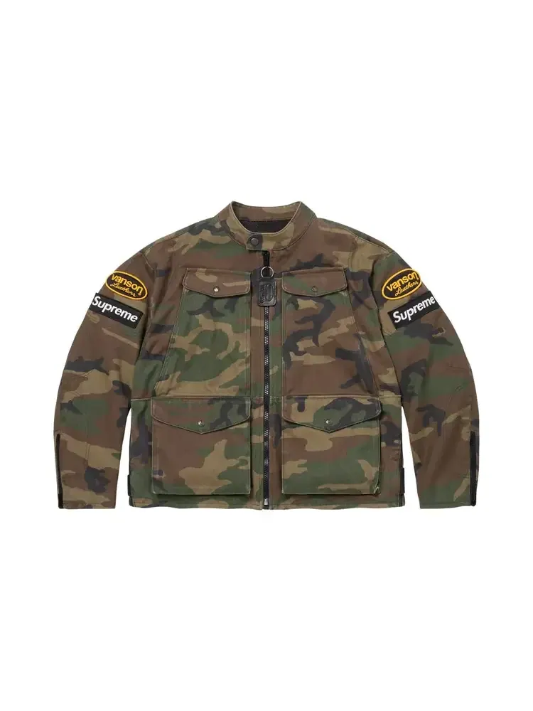 Куртка Supreme x Vanson Leathers Cordura 'Woodland Camo'