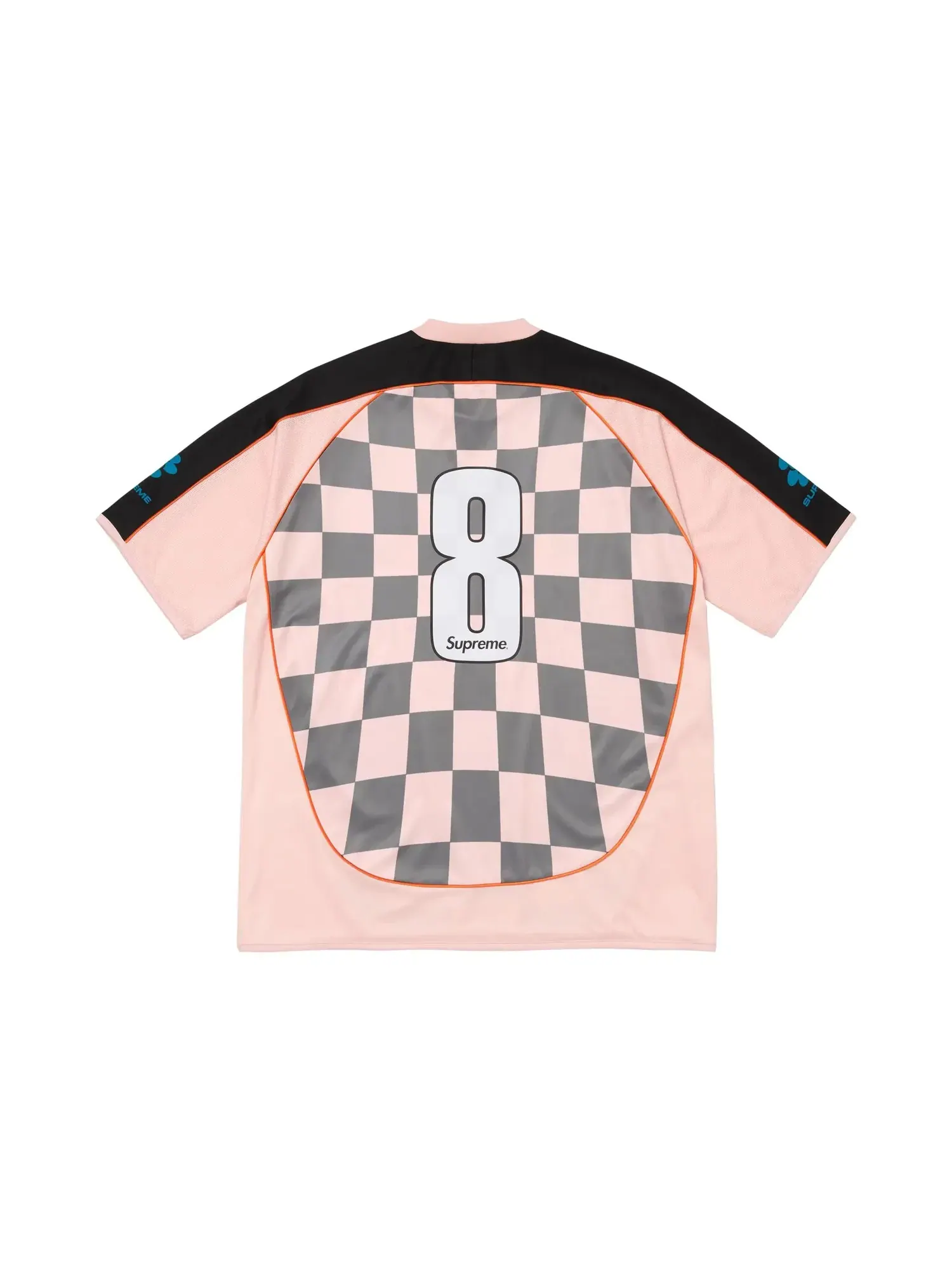 Футболка Supreme Checkerboard Jersey — изображение 2 из 2, розовый