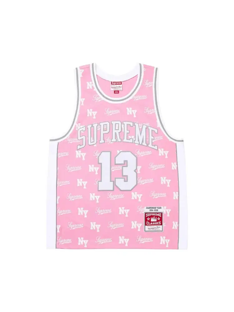 Футболка Supreme x Mitchell & Ness Monogram