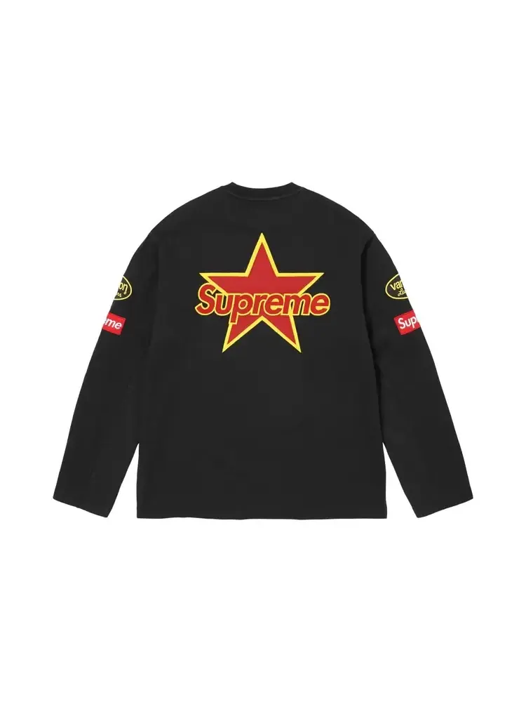 Футболка с длинными рукавами Supreme x Vanson Leathers — изображение 2 из 2, черный