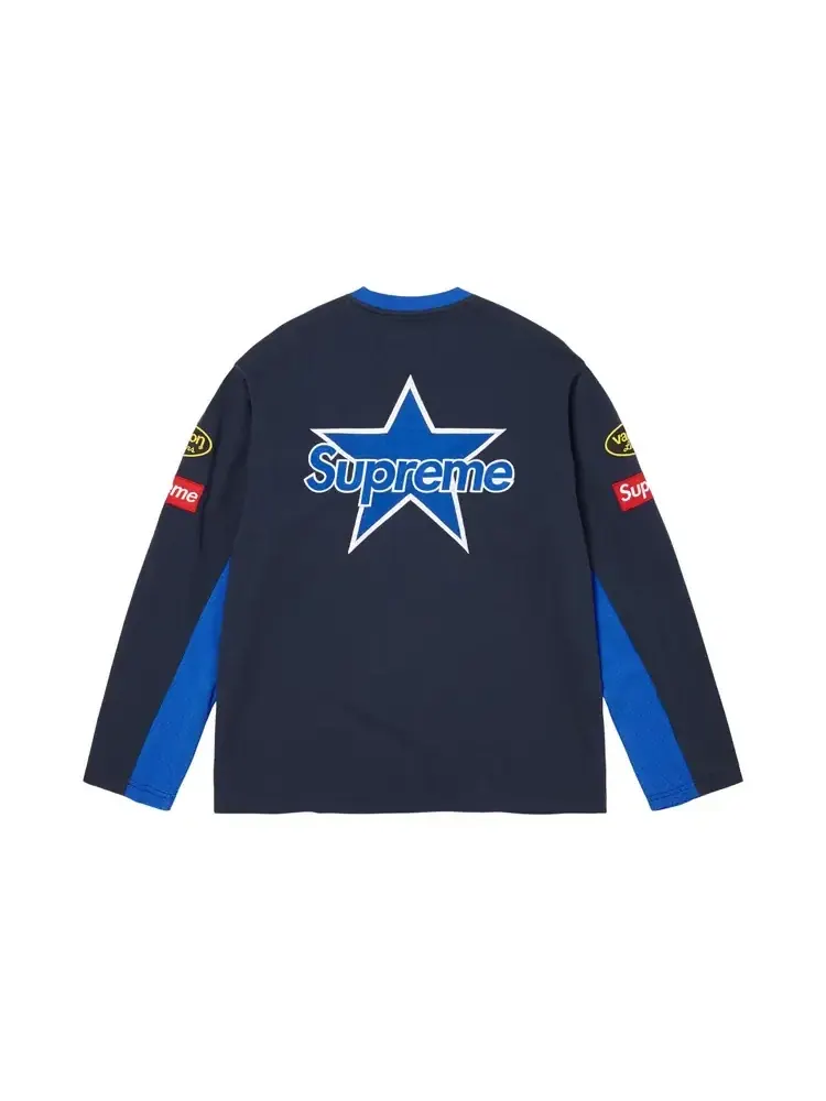 Футболка с длинными рукавами Supreme x Vanson Leathers — изображение 2 из 2, синий
