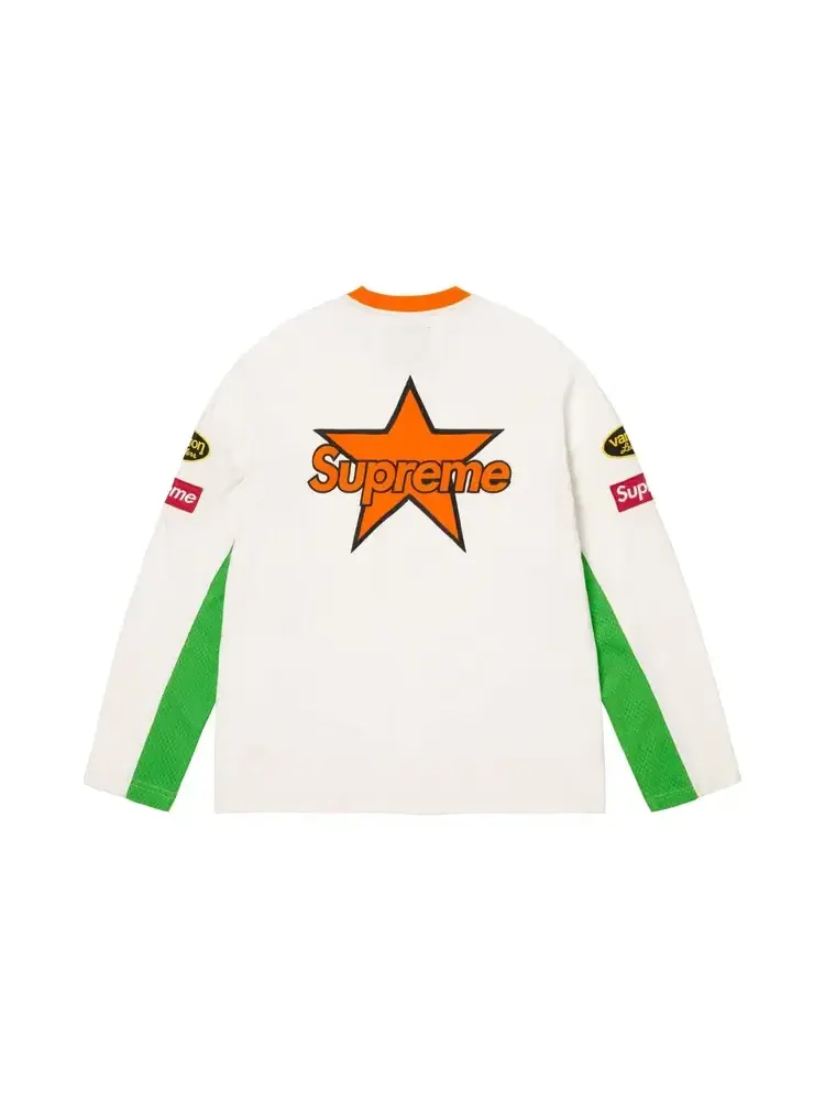 Футболка с длинными рукавами Supreme x Vanson Leathers — изображение 2 из 2, белый