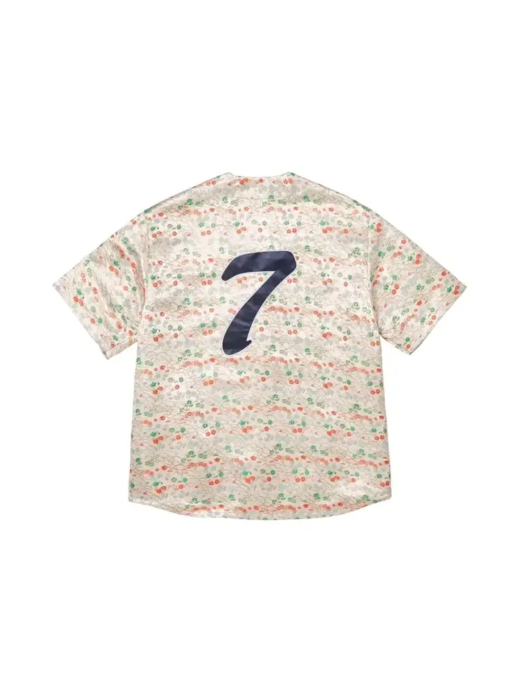 Трикотажная ткань Supreme Floral Jacquard Jersey — изображение 2 из 2, белый