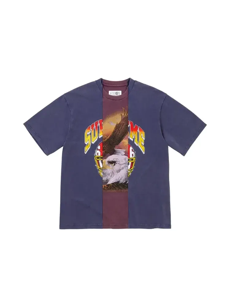 Футболка Supreme x MM6 Maison Margiela с коротким рукавом и разрезом