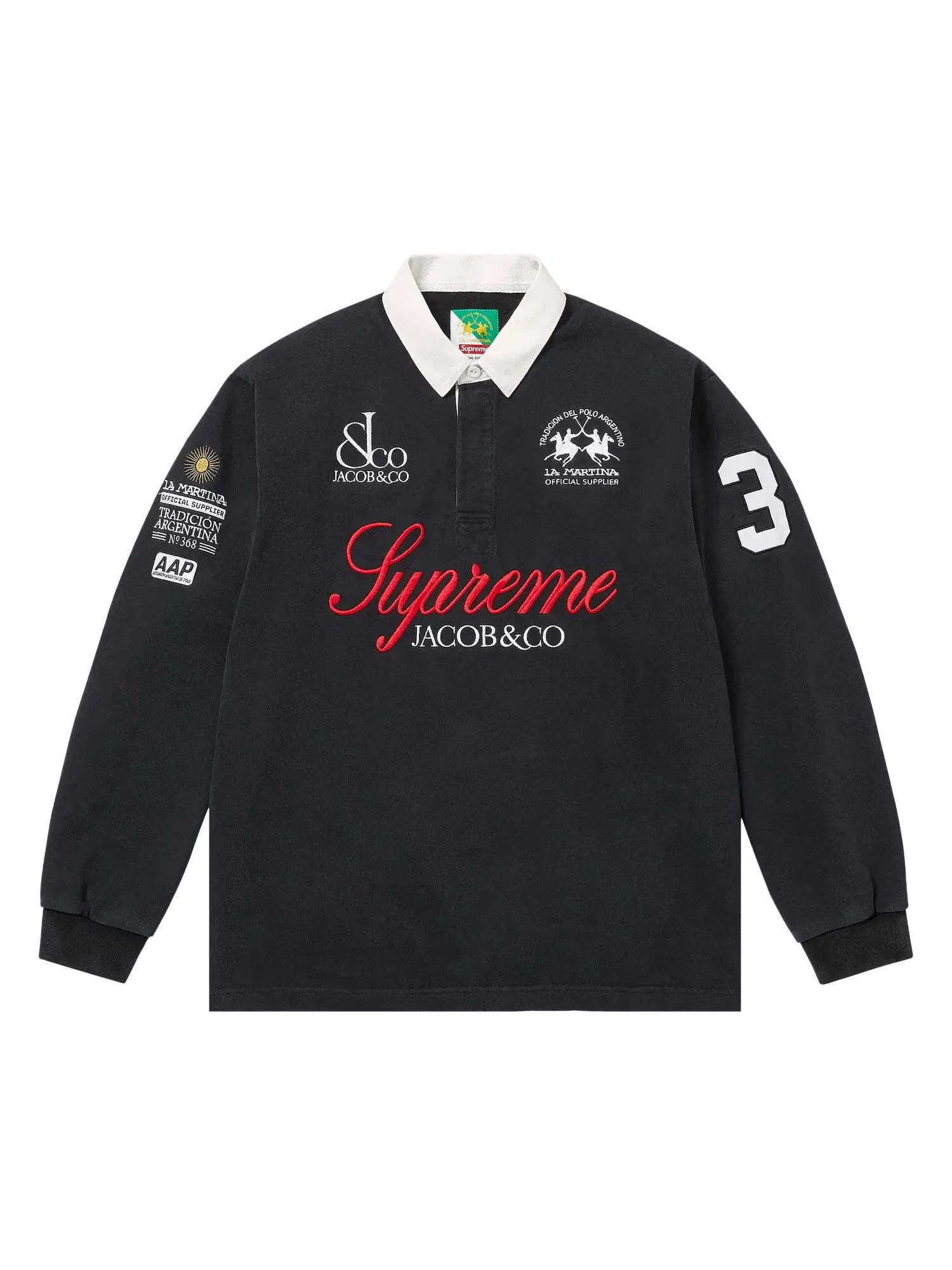 Футболка Supreme x La Martina x Jacob & Co Rugby