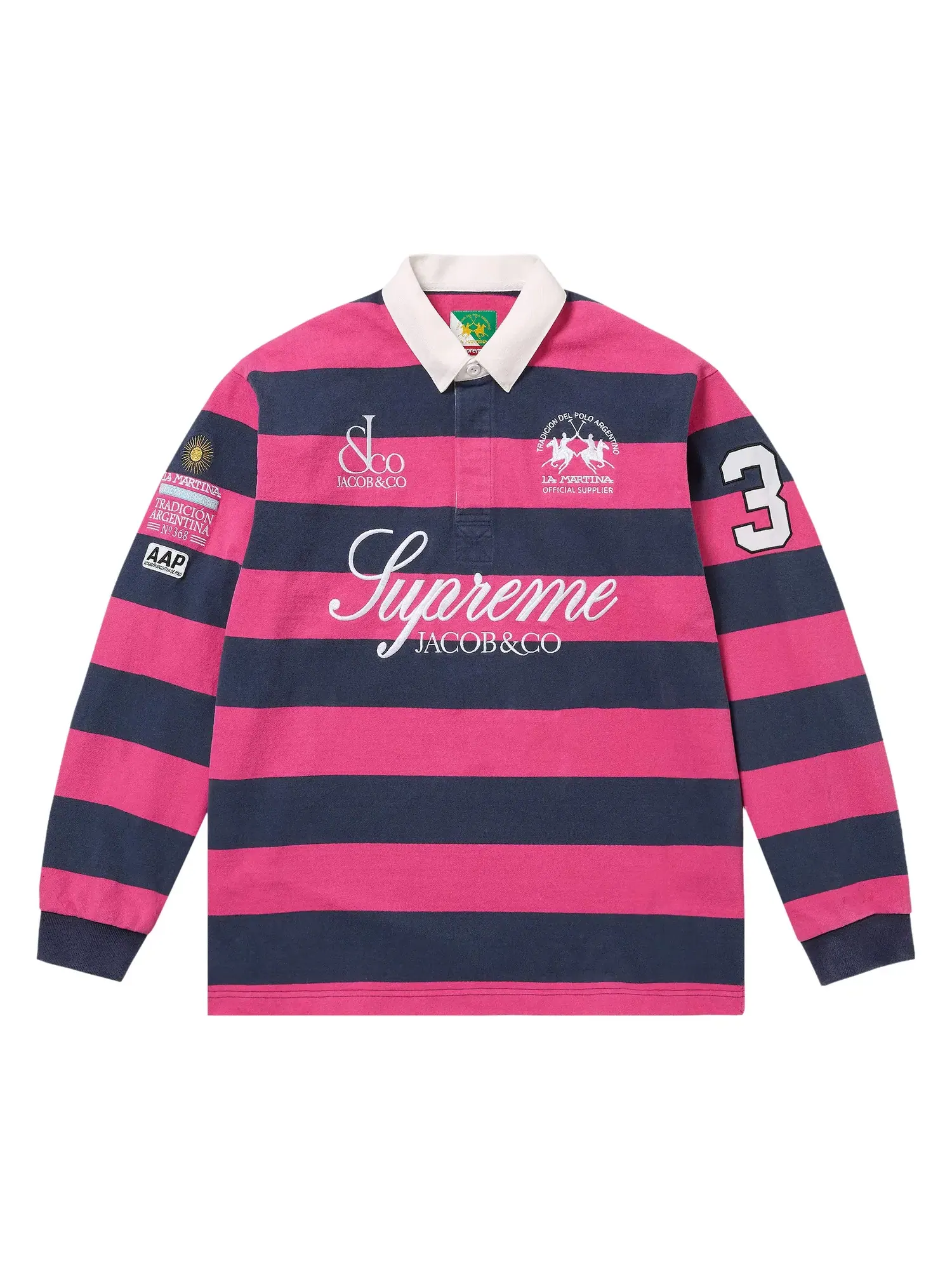 Футболка Supreme x La Martina x Jacob & Co Rugby
