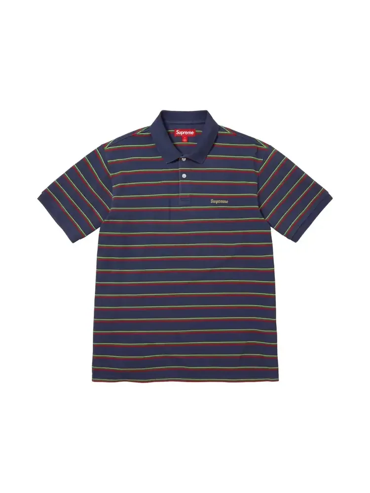Поло Supreme Washed Stripe Polo 'Navy'