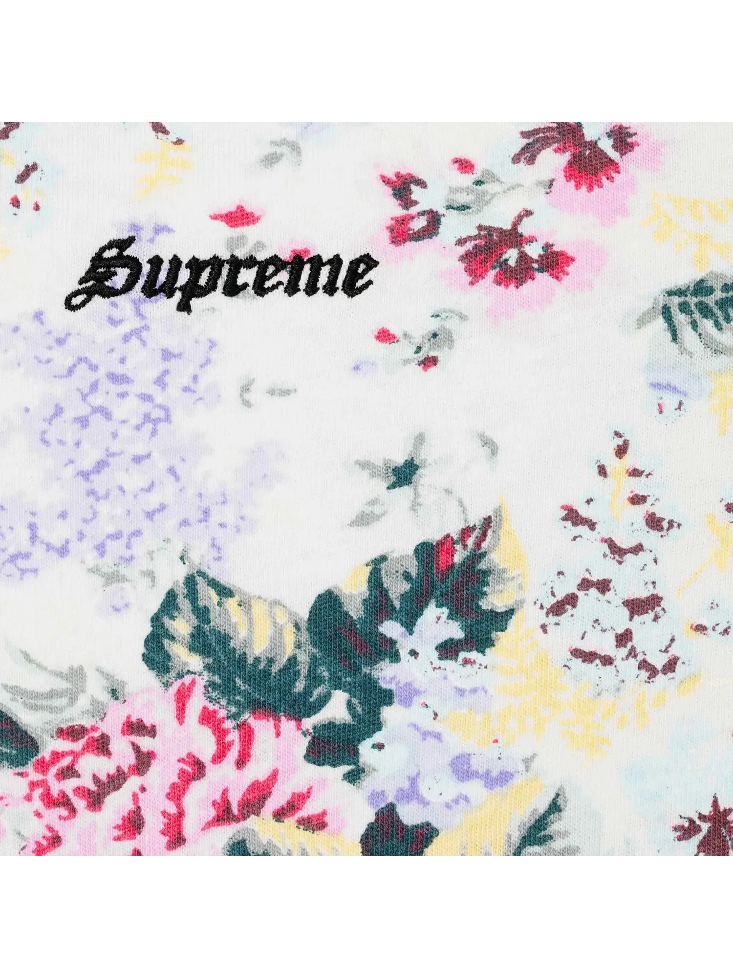 Футболка Supreme с коротким рукавом и цветочным принтом — изображение 2 из 2, мульти
