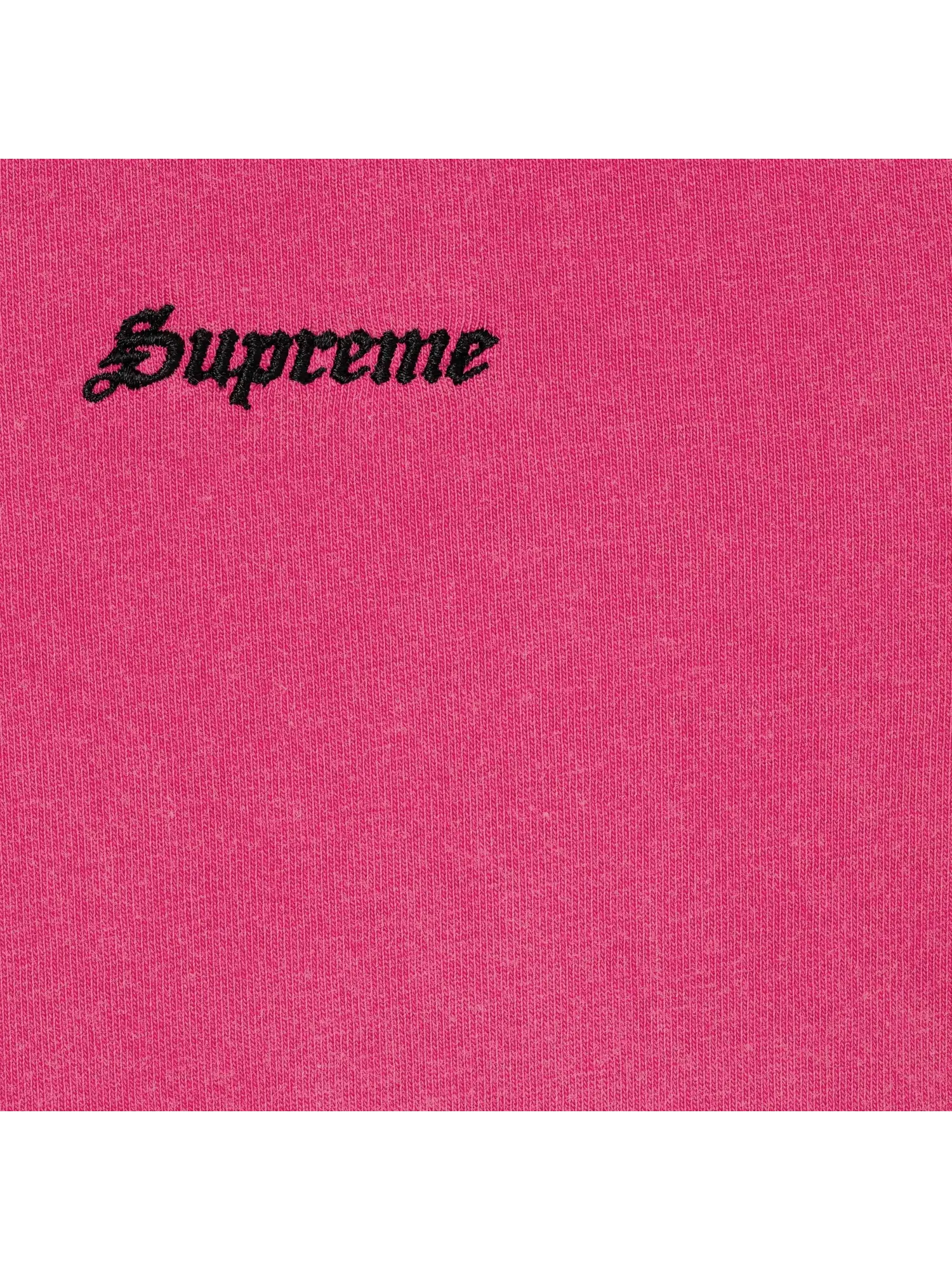 Футболка Supreme с коротким рукавом (с эффектом потертости) — изображение 2 из 2, маджента