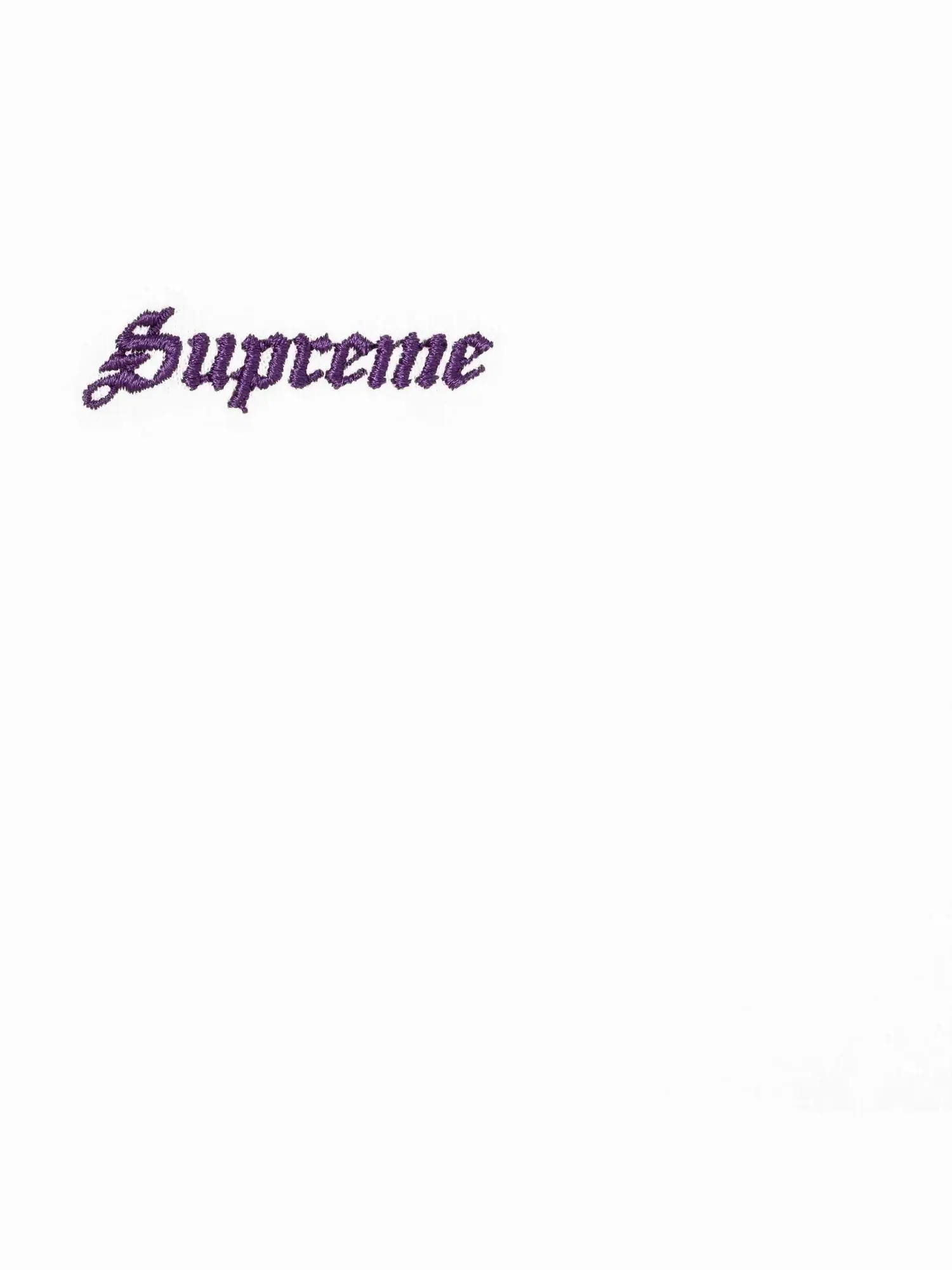 Футболка Supreme с коротким рукавом, выстиранная — изображение 2 из 2, белый