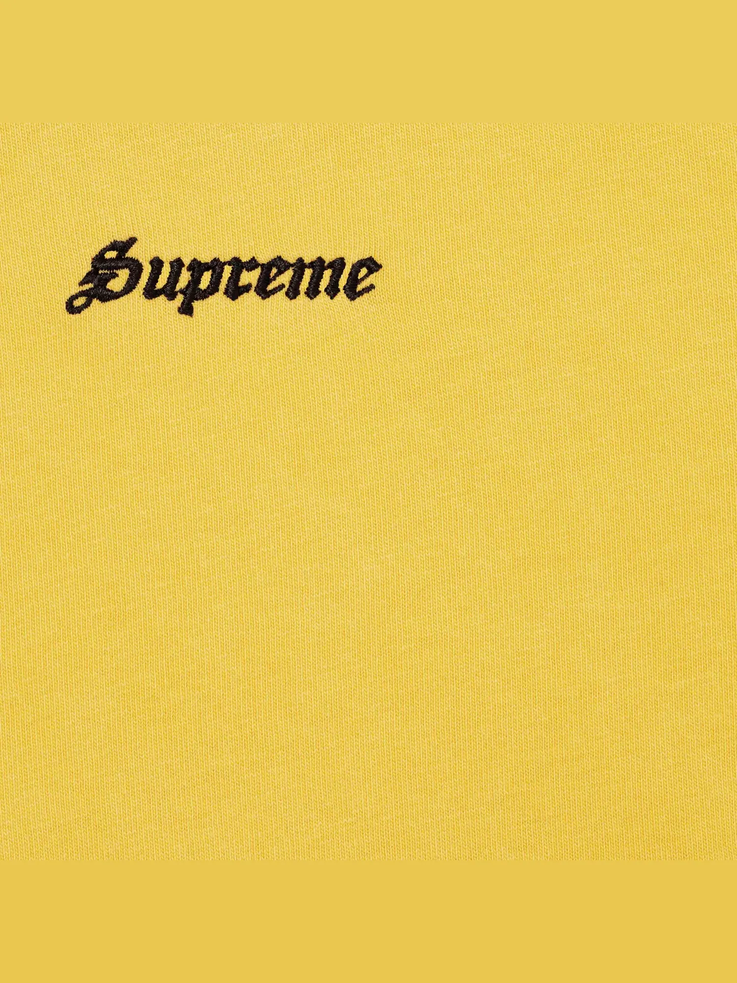Футболка Supreme с коротким рукавом, выстиранная — изображение 2 из 2, желтый