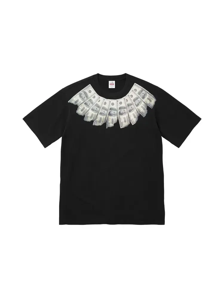 Футболка Supreme x MM6 Maison Margiela Money с коротким рукавом — изображение 1 из 2, черный