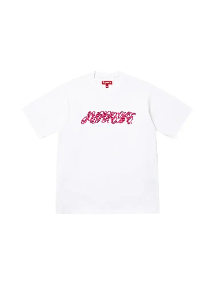 Футболка с коротким рукавом и рельефным рисунком Supreme — изображение 1 из 1, белый
