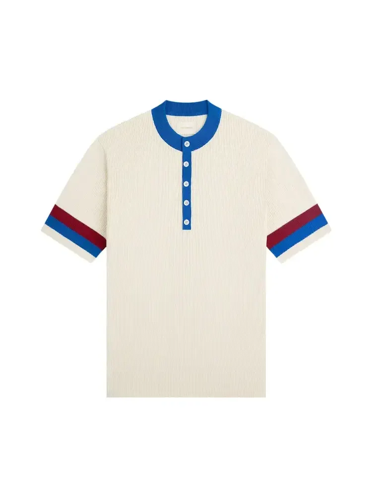 Aimé Leon Dore Sport Knit Henley 'Pristine' — изображение 1 из 1, бежевый