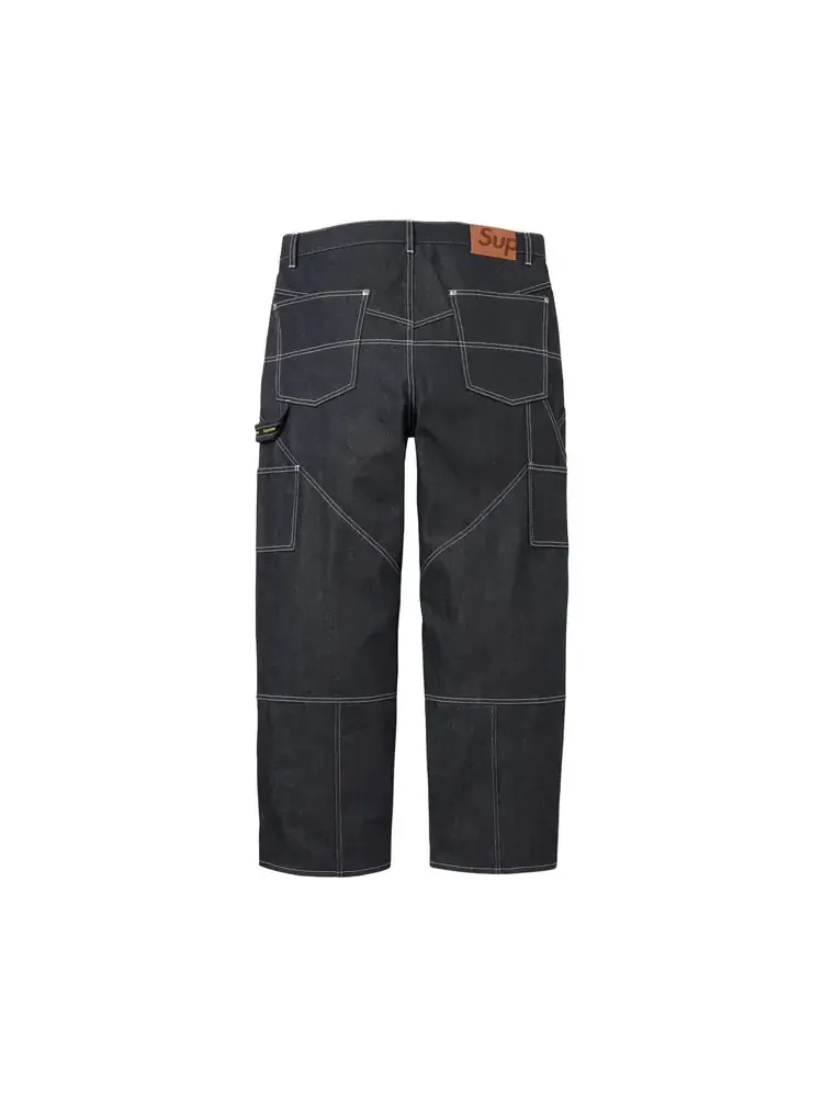Джинсы Supreme Contrast Stitch Double Knee Painter Jean 'Rigid Indigo' — изображение 2 из 2, черный