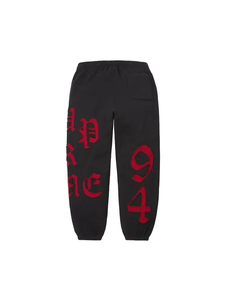 Спортивные штаны Supreme с вырезами — изображение 2 из 2, черный