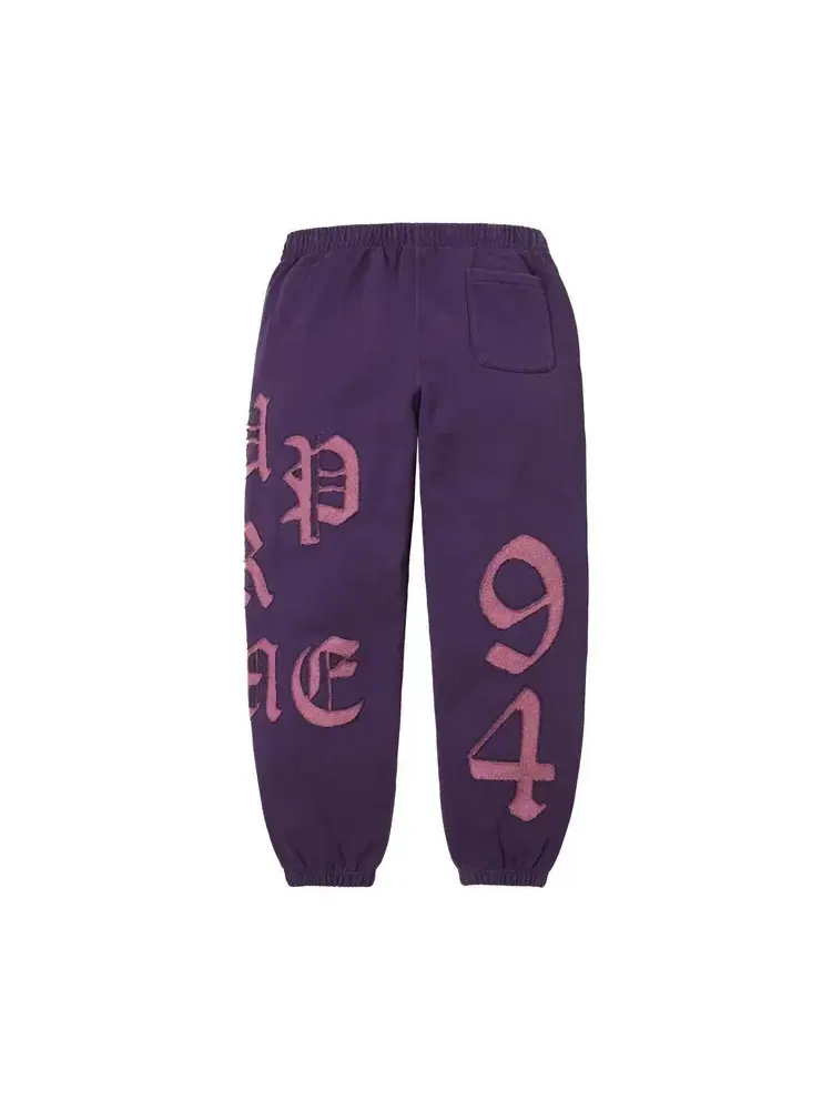 Спортивные штаны Supreme с вырезами — изображение 2 из 2, фиолетовый