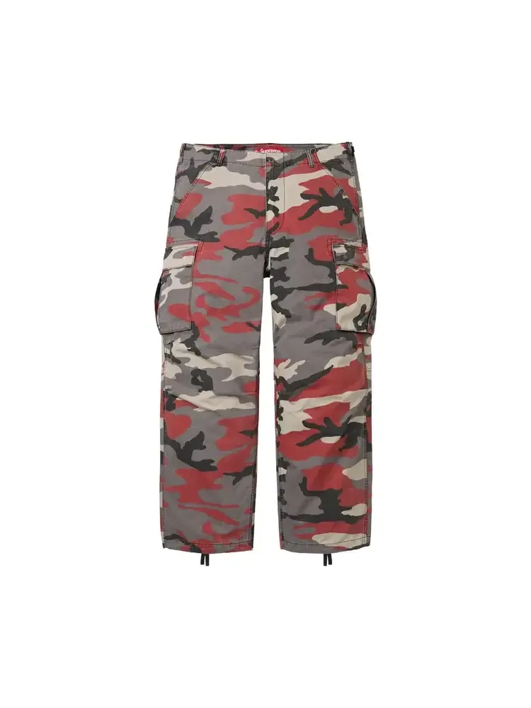 Брюки-карго Supreme 'Красный камуфляж' — изображение 1 из 2