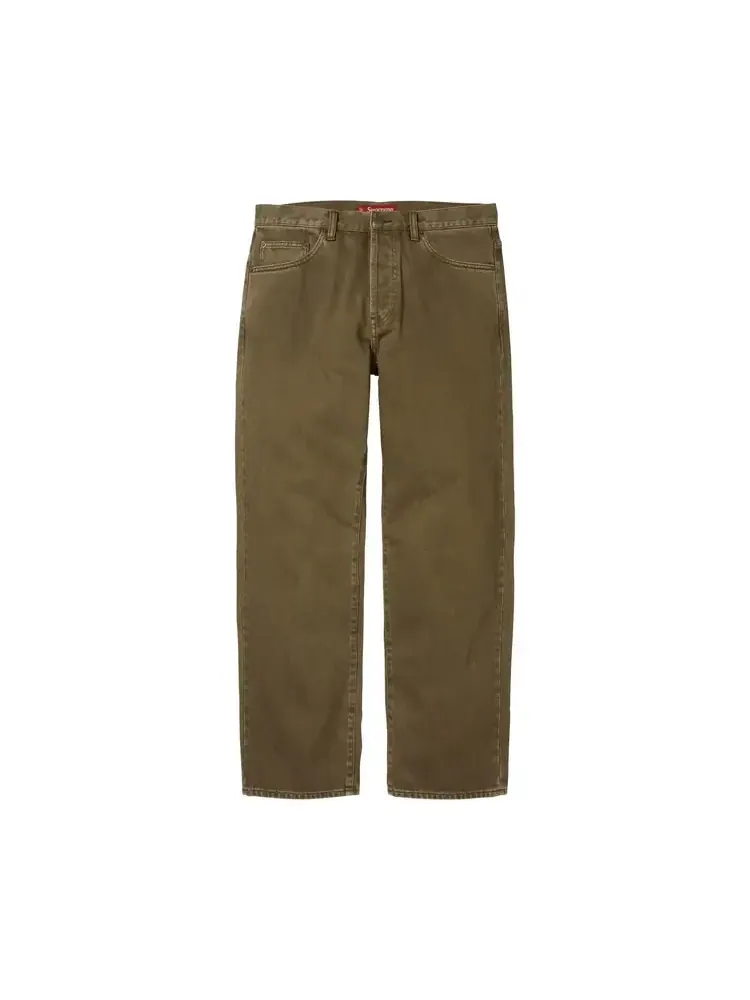 Джинсы Supreme Regular Jean 'Olive' — изображение 1 из 2, зеленый