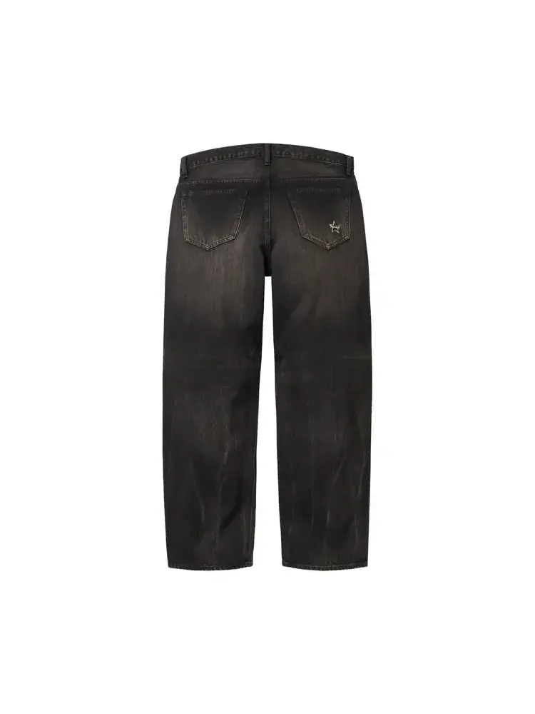 Джинсы Supreme Distressed Loose Fit Selvedge Jean 'Washed Black' — изображение 2 из 2, черный