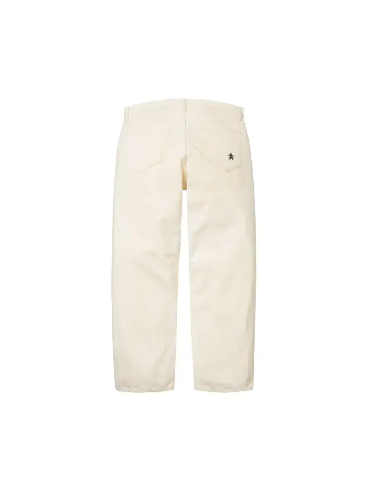 Джинсы Supreme Distressed Loose Fit Selvedge Jean 'Washed White' — изображение 2 из 2, белый