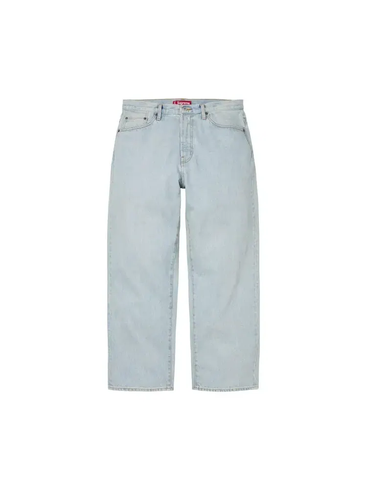 Джинсы Supreme Baggy Jean цвета «светло-синий с эффектом потертости» — изображение 1 из 2