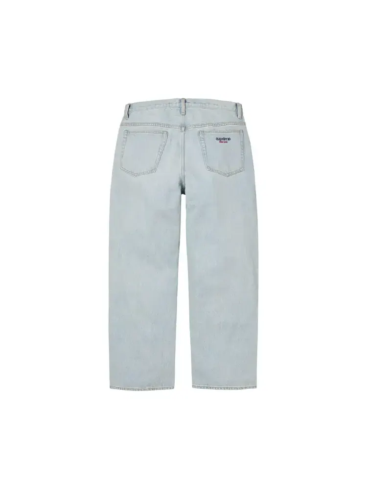 Джинсы Supreme Baggy Jean цвета «светло-синий с эффектом потертости» — изображение 2 из 2