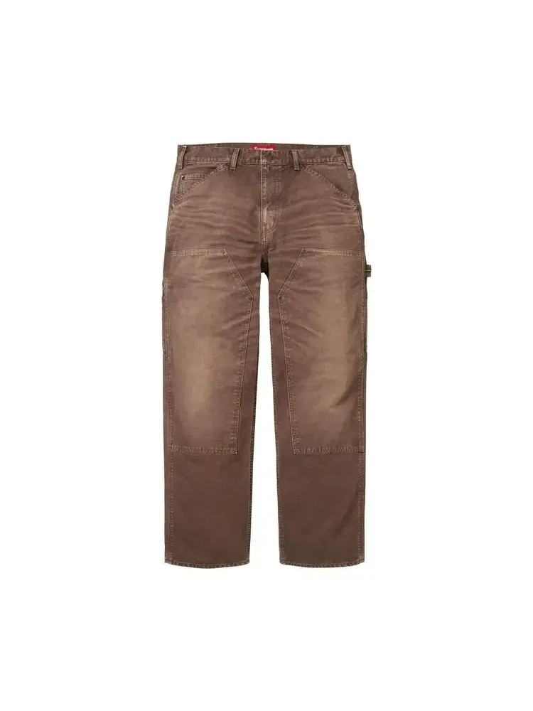 Брюки Supreme Worn Double Knee Painter Pant — изображение 1 из 2, коричневый
