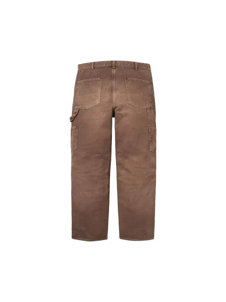 Брюки Supreme Worn Double Knee Painter Pant — изображение 2 из 2, коричневый