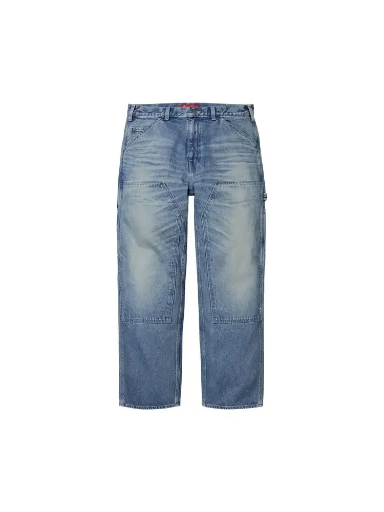 Брюки Supreme Worn Double Knee Painter Pant — изображение 1 из 2, синий