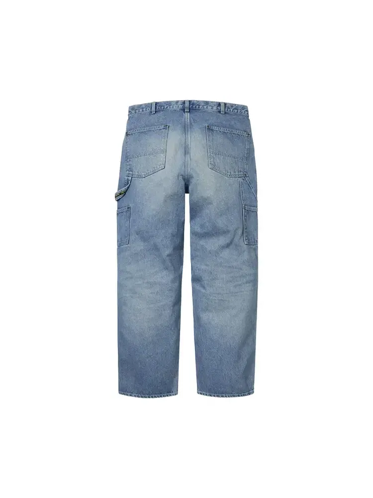 Брюки Supreme Worn Double Knee Painter Pant — изображение 2 из 2, синий