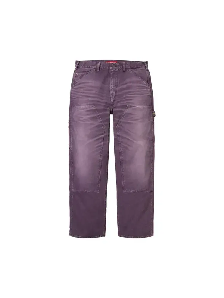 Брюки Supreme Worn Double Knee Painter Pant — изображение 1 из 2, фиолетовый
