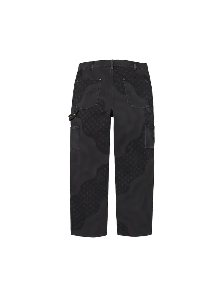 Брюки Supreme Flag Double Knee Painter Pant 'Black' — изображение 2 из 2, черный