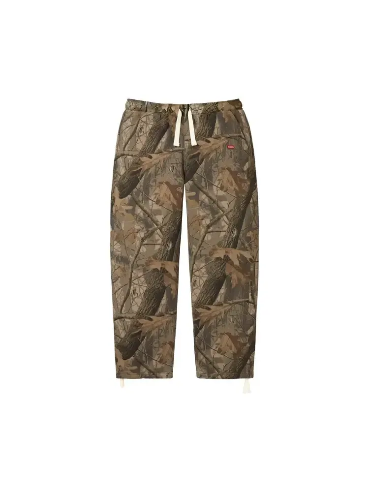 Спортивные штаны Supreme Small Box с завязками, камуфляж Realtree Hardwoods — изображение 1 из 2, коричневый