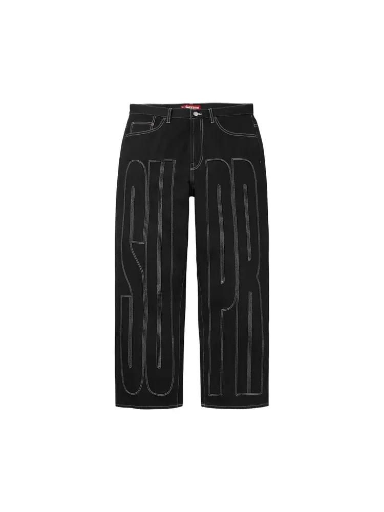 Джинсы багги Supreme Inset Sellout — изображение 1 из 2, черный