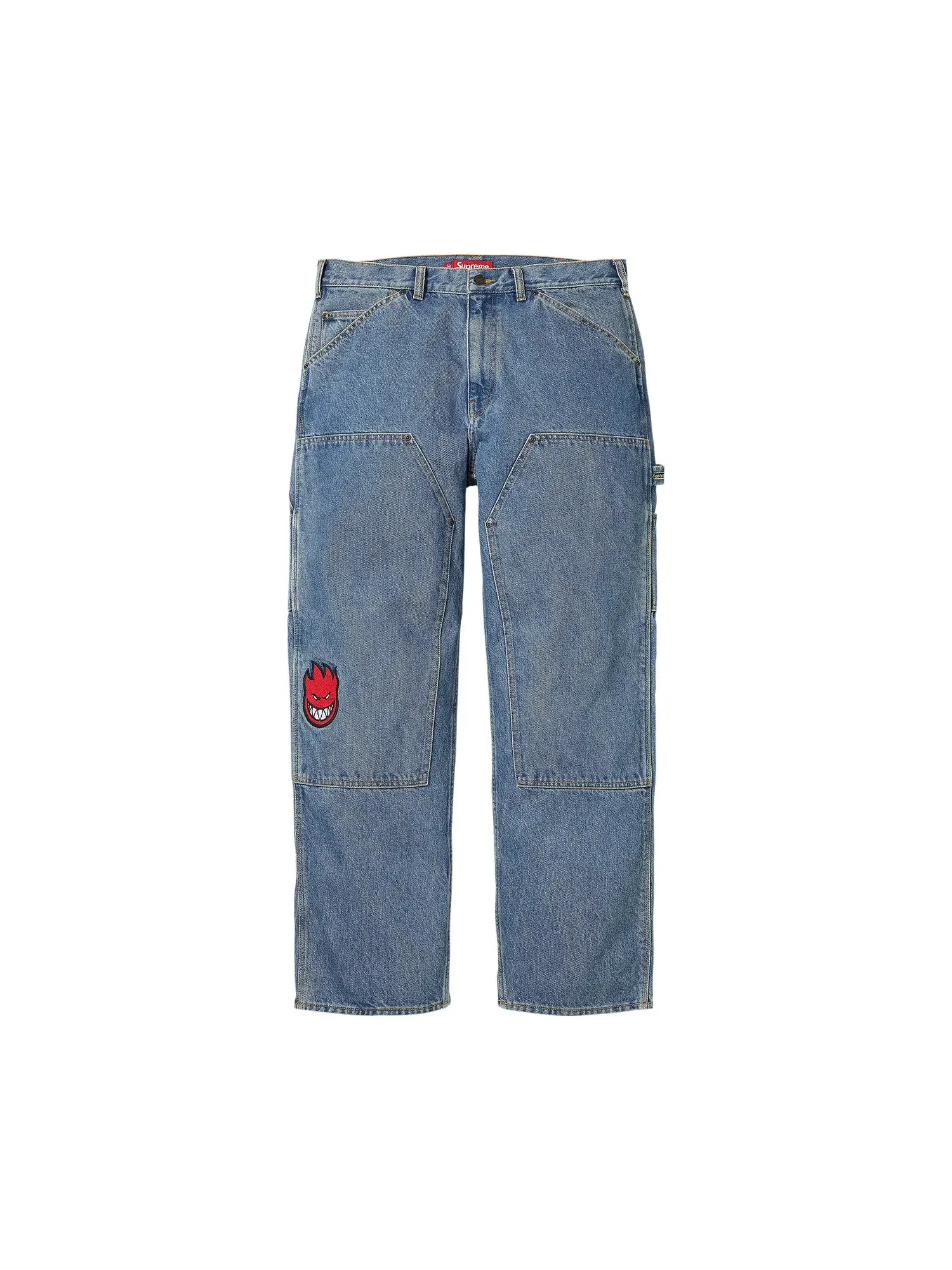 Брюки Supreme x Spitfire Double Knee Painter Pant — изображение 1 из 2, джинсовый синий
