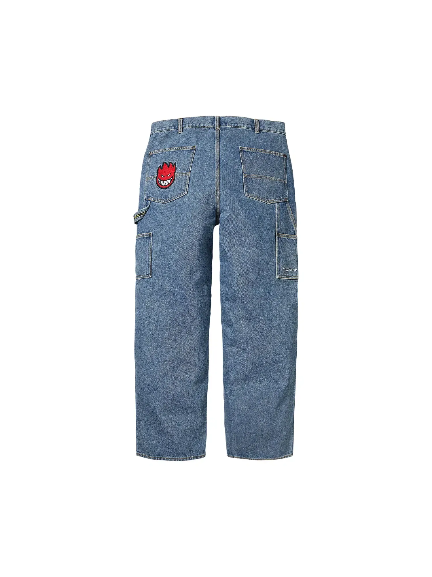 Брюки Supreme x Spitfire Double Knee Painter Pant — изображение 2 из 2, джинсовый синий