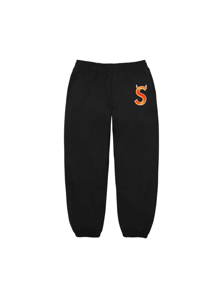 Спортивные штаны Supreme Devil с логотипом S — изображение 1 из 2, черный
