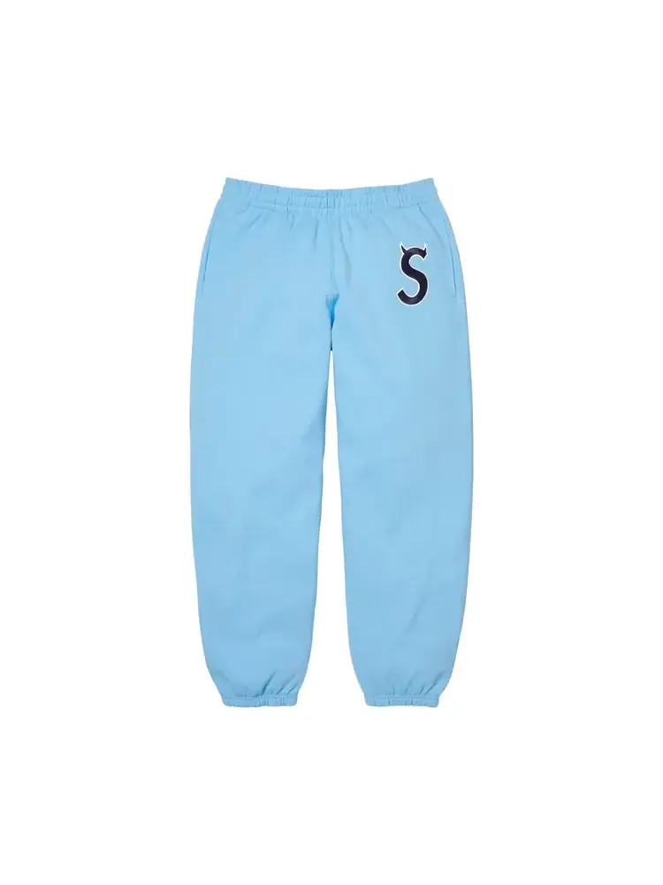 Спортивные штаны Supreme Devil с логотипом S — изображение 1 из 2, голубой