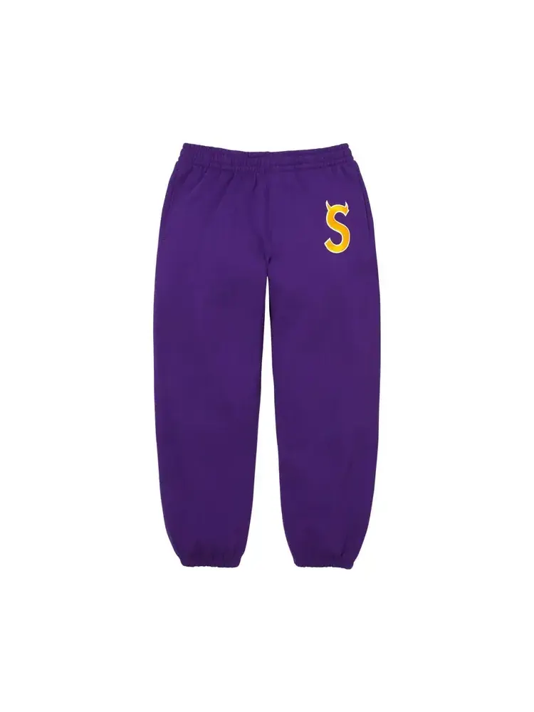 Спортивные штаны Supreme Devil с логотипом S — изображение 1 из 2, фиолетовый