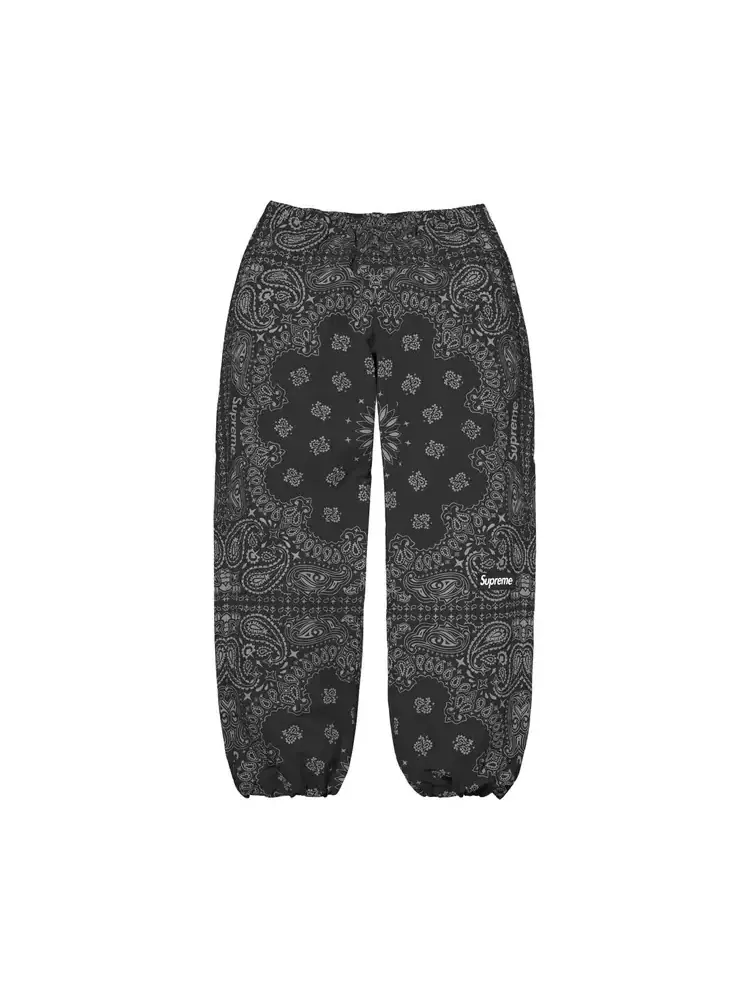 Спортивные брюки Supreme Reflective Bandana Track Pant — изображение 1 из 2, черный