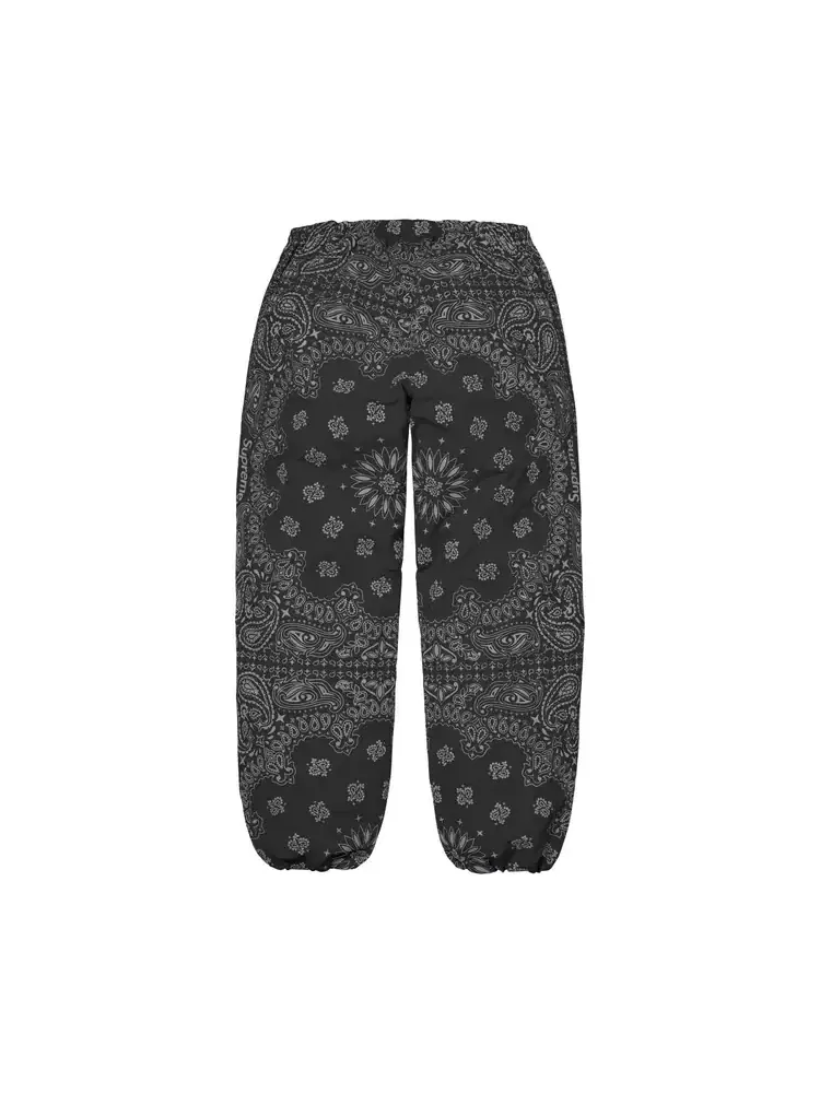 Спортивные брюки Supreme Reflective Bandana Track Pant — изображение 2 из 2, черный