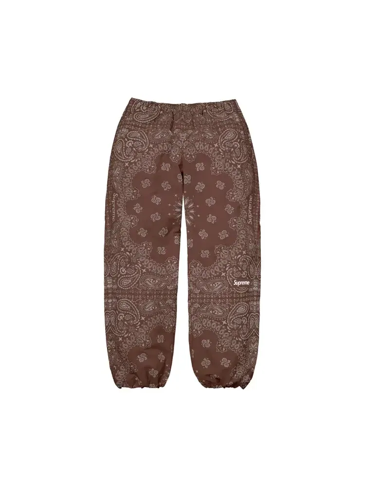 Спортивные брюки Supreme Reflective Bandana Track Pant — изображение 1 из 2, коричневый