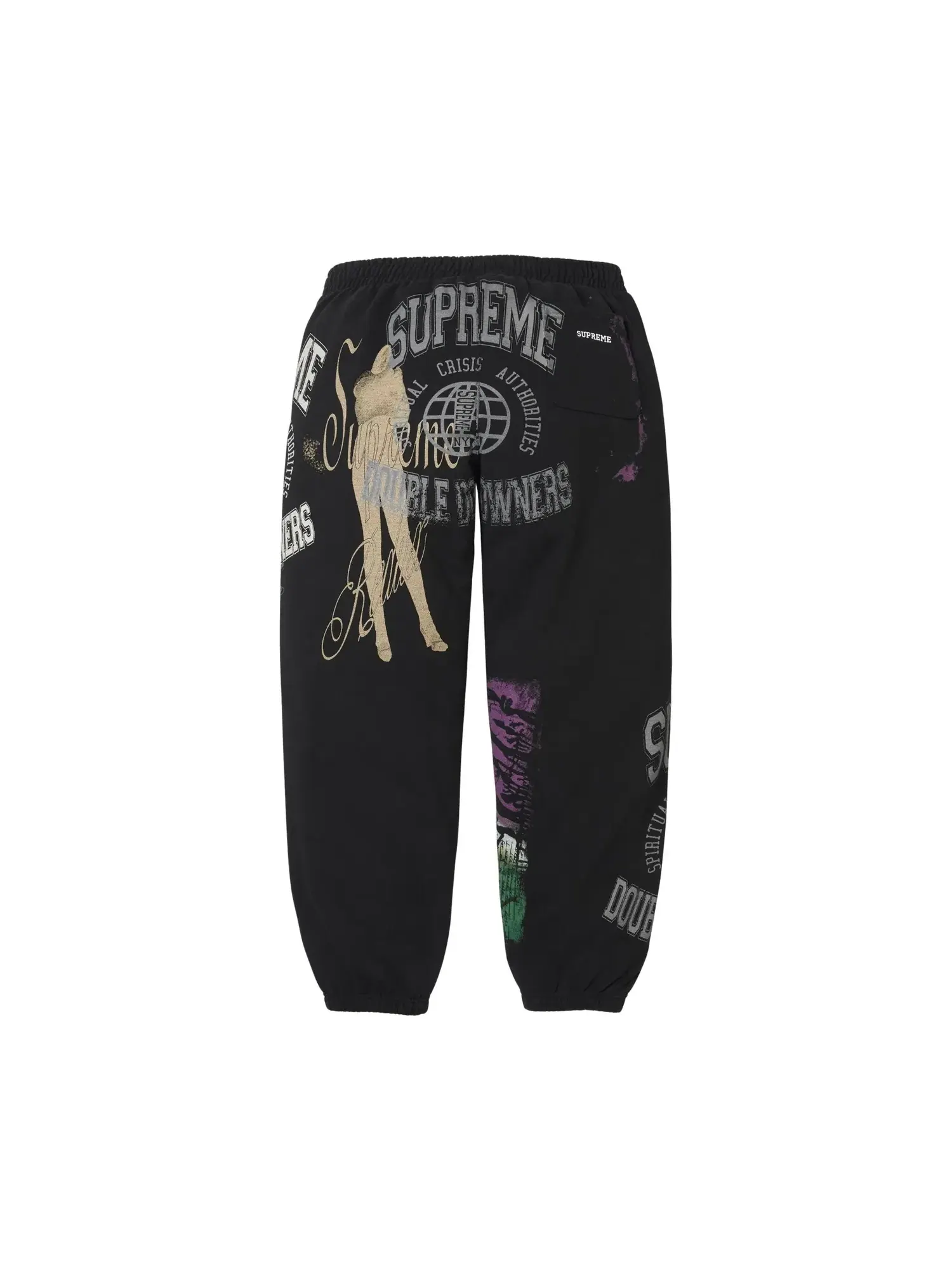 Спортивные штаны Supreme Overprint — изображение 2 из 2, черный