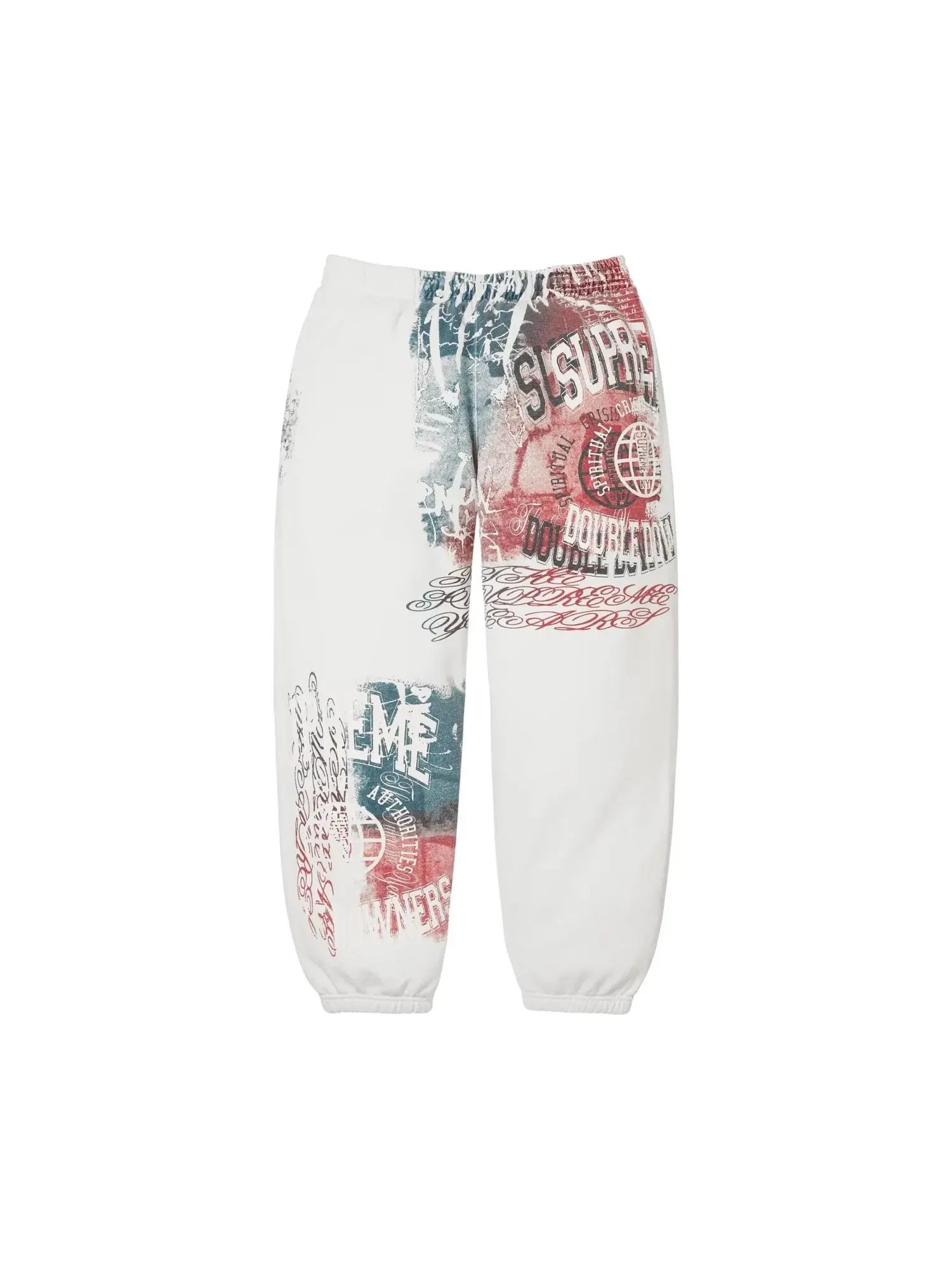Спортивные штаны Supreme Overprint — изображение 1 из 2, белый