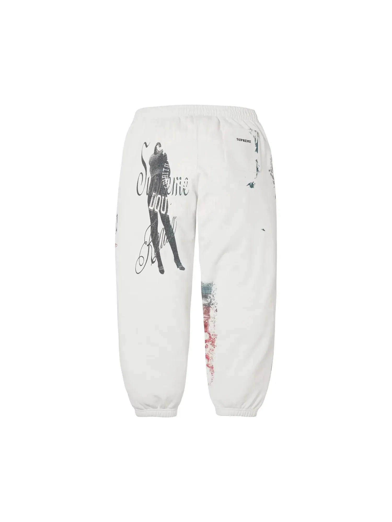 Спортивные штаны Supreme Overprint — изображение 2 из 2, белый