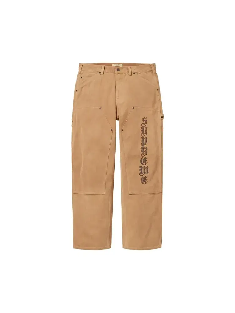 Брюки Supreme x The Great China Wall Double Knee Painter Pant — изображение 1 из 2, бежевый